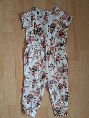 Old Navy One-Piece Jumpsuit Romper with Floral Paisley Print Size 18-24m